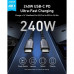 Anker Prime USB-C to USB-C Cable, 240w, 0.9m, 300т. сгибов (A88E2611) черный