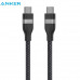 Anker USB-C to USB-C Ultra Soft Cable, 240w, 35000 bends, оплетка, 0.9m (A82E2611) black