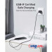 Anker USB-C to USB-C Ultra Soft Cable, 240w, 35000 bends, оплетка, 0.9m (A82E2611) black