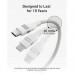 Anker USB-C to USB-C Ultra Soft Cable, 240w, 35000 bends, оплетка, 0.9m (A82E2621) white