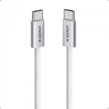 Anker Zolo A8060 USB-C to USB-C Cable, 240w, 1.5m, оплетка  (A8060P21) white