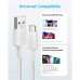 Anker 322 USB-A to USB-C Cable, 0.9m, 3A, 12000 сгибов, белый