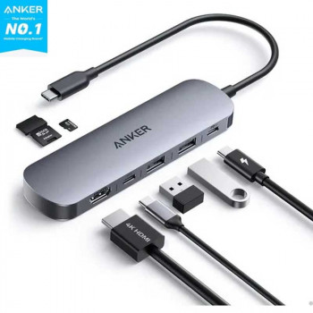 Anker Nano 7-in-1 USB-C Media HUB (A83D2PA1) черный