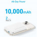 Anker 334 MagGo Battery (PowerCore 10k) Power Bank, Qi 7.5w, PD20w, QC18w (A1632) белый