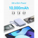 Anker Power Bank 10000mAh, USB-C PD20w + USB-C22.5W + USB22.5W, LED, сертификация CCC (A1257) черный
