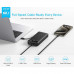 Anker PowerCore Power Bank (20K, 87W, Built-In USB-C Cable), (A1383) белый