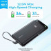 Anker Zolo Power Bank 10000mAh, USB-C22.5W + USB22.5W, LED, кабель USB-C, CCC (A110D) черный
