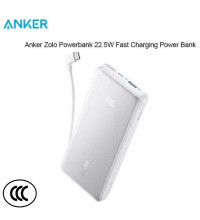 Anker Power Bank 20000mAh, USB-C22.5W + USB22.5W, LED, кабель type-c, сертификация CCC (A110E) белый