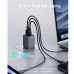 Aukey Comet Mix 3 67W 3-Port Wall GaN Charger (U+C+C), 67w max, PA-C3, gray