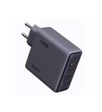 Aukey Comet Mix 4 140W 4-Port Wall GaN Charger (U+C+C+C), 140w max , PA-C6, gray
