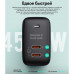 Aukey Omnia II Duo 45W 2-Port Wall GaN Charger (C+C), 45w max , PA-B4T black