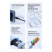 Baseus Silky Charging Cable, USB-A to iP 2.4A, 2m, 10000 bending, силикон, model CB000115, white
