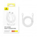Baseus Superior Series 2 USB4 Cable, 1m, PD 240w, 40Gbps, 8K@60Hz, model CB000066, white