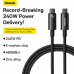 Baseus Tungsten Type-C to Type-C 240w Cable, 2m, 20V5A, model CB000038 (CAWJ040101) black