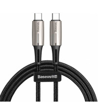 Baseus Water Drop-shaped Lamp Type-C to Type-C PD 60W Cable, 1m, 20V3A (CATSD-J01) black