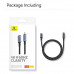 Baseus 10GBps Extension Cable, 0.5m, PD 100w, 4K@60Hz, model BS-OH157, black