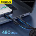 Baseus Fish-Eye USB-C to USB-C Cable, 100w, 1m, 20V5A, E-Marker Chip, model CB000091, black