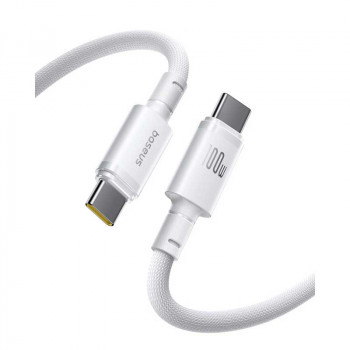 Baseus New Braided Cable Type-C to Type-C, PD 100w, 2m, 20V5A (CB000217) white E0426V02