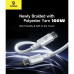 Baseus New Braided Cable Type-C to Type-C, PD 100w, 2m, 20V5A (CB000217) white E0426V02