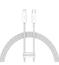 Baseus Dynamic Series Data Cable, Type-C to Lightning iP PD20W, 1m, 20W, оплетка  (CALD000002) white