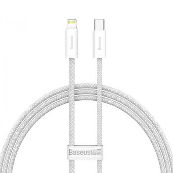 Baseus Dynamic Series Data Cable, Type-C to Lightning iP PD20W, 1m, 20W, оплетка  (CALD000002) white