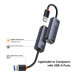Baseus Lite Series LAN Port Ethernet Adapter, USB to 1000Mbps LAN, BS-OH002 (WKQX000101)