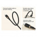 Baseus Dura Cable USB-A to USB-C 60W, 2m, 3Amax, 10т сгибов, в оплетке, CB000120, black with gold