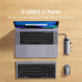 Baseus Metal Gleam Series 6-in-1, Type-C to HDMI 4K60Hz+3xUSB3.0+1GBps LAN+PD100w, model BS-OH100