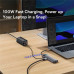 Baseus Metal Gleam Series 6-in-1, Type-C to HDMI 4K60Hz+3xUSB3.0+1GBps LAN+PD100w, model BS-OH100