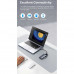 Baseus Metal Gleam Series II 10-in-1 HDMI 4K60Hz+USB3.2+SD/TF+1G LAN+PD100w+USB-C 3.2+AUX+2xUSB2.0