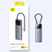 Baseus Metal Gleam Series II 10-in-1 HDMI 4K60Hz+USB3.2+SD/TF+1G LAN+PD100w+USB-C 3.2+AUX+2xUSB2.0