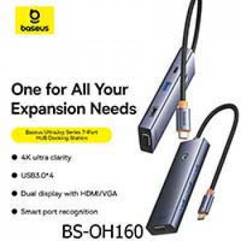 Baseus UltraJoy Series 7-in-1, Type-C to HDMI 4K60Hz+4xUSB3.0+VGA+PD100w, model BS-OH160
