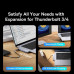 Baseus UltraJoy Series 5in-1, Type-C to HDMI 4K30Hz+3xUSB3.0+PD100w (40Gbps, 4K60Hz), model BS-OH180