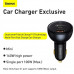 Baseus Qualcomm QC5 Technology Car Charger C+C+U 160W Set  (TZCCZM-0G) gray