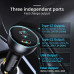 Baseus Qualcomm QC5 Technology Car Charger C+C+U 160W Set  (TZCCZM-0G) gray
