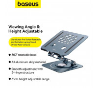 Baseus UltraStable Pro Rotatable and Foldable Laptop Stand Three-Stable Version, BS-HP017, black