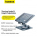 Baseus UltraStable Pro Rotatable and Foldable Laptop Stand Three-Stable Version, BS-HP017, black