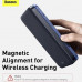 Baseus 10000 mah Magnetic Wireless Power Bank (Overseas Edition) , Qi 15w (PPCX010201) blue