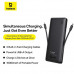 Baseus Airpower Lite Power Bank 10000mah 22.5w, PD 20W, building C&L cable, PPAP2-10A, black