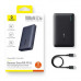 Baseus Enerfill FP21 22.5W Fast Charging Power Bank 10000 mah, U+C+C, (PPAP-1022-2) black