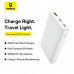 Baseus Enerfill FP21 22.5W Fast Charging Power Bank 10000 mah, U+C+C, (PPAP-1022-2) white