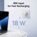 Baseus Enerfill FP21 22.5W Fast Charging Power Bank 10000 mah, U+C+C, (PPAP-1022-2) white
