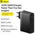 Baseus GaN 5 Pro Quick Charger C+C+U, 140w, cabel C-C 100w, CCGAN140CE (CCGP100201) Black
