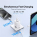 Baseus Cube Fast Charger U+C 20W EU, QC 18w + PD 20w, model CCXFK20UE, moon white