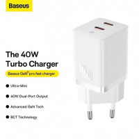 Baseus GaN 5 Pro Quick Charger C+C, 40w, CCGAN40CE-M (CCGP180102) white