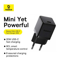 Baseus Palm Fast Charger 1C 20W EU (CCZC20CE) P10111602113-00 black