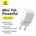 Baseus Palm Fast Charger 1C 20W EU (CCZC20CE) P10111602213-00 white