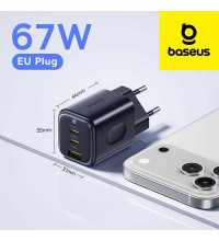 Baseus PicoGo AE11 Fast Charger UCC 67W EU (E01212)  black E0121200
