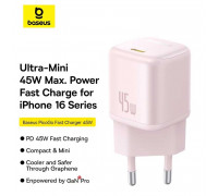 Baseus PicoGo Fast Charger 1C 45W EU (CCGAN45CE) P10176800413-00 pink