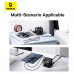 Baseus PowerCombo Cube Power Strip 7-in-1, 3xAC + 2U + 2C, 30W, 1.5m, BPS30-3E, black
